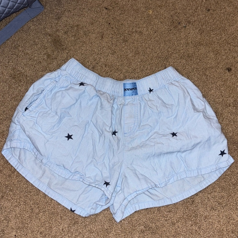 Light blue sleep shorts